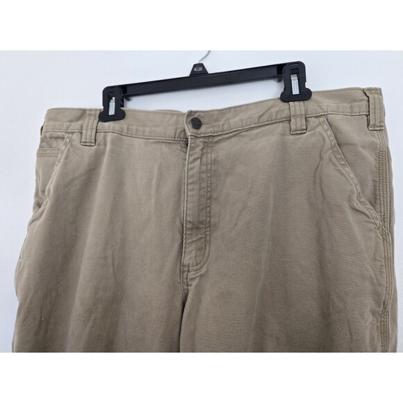 Carhartt Pants Mens 40x27 Beige Rugged Flex Relaxed Fit Khaki Work 102291-253 - Picture 2 of 7
